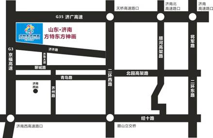 最新濟南全城路線簡圖
